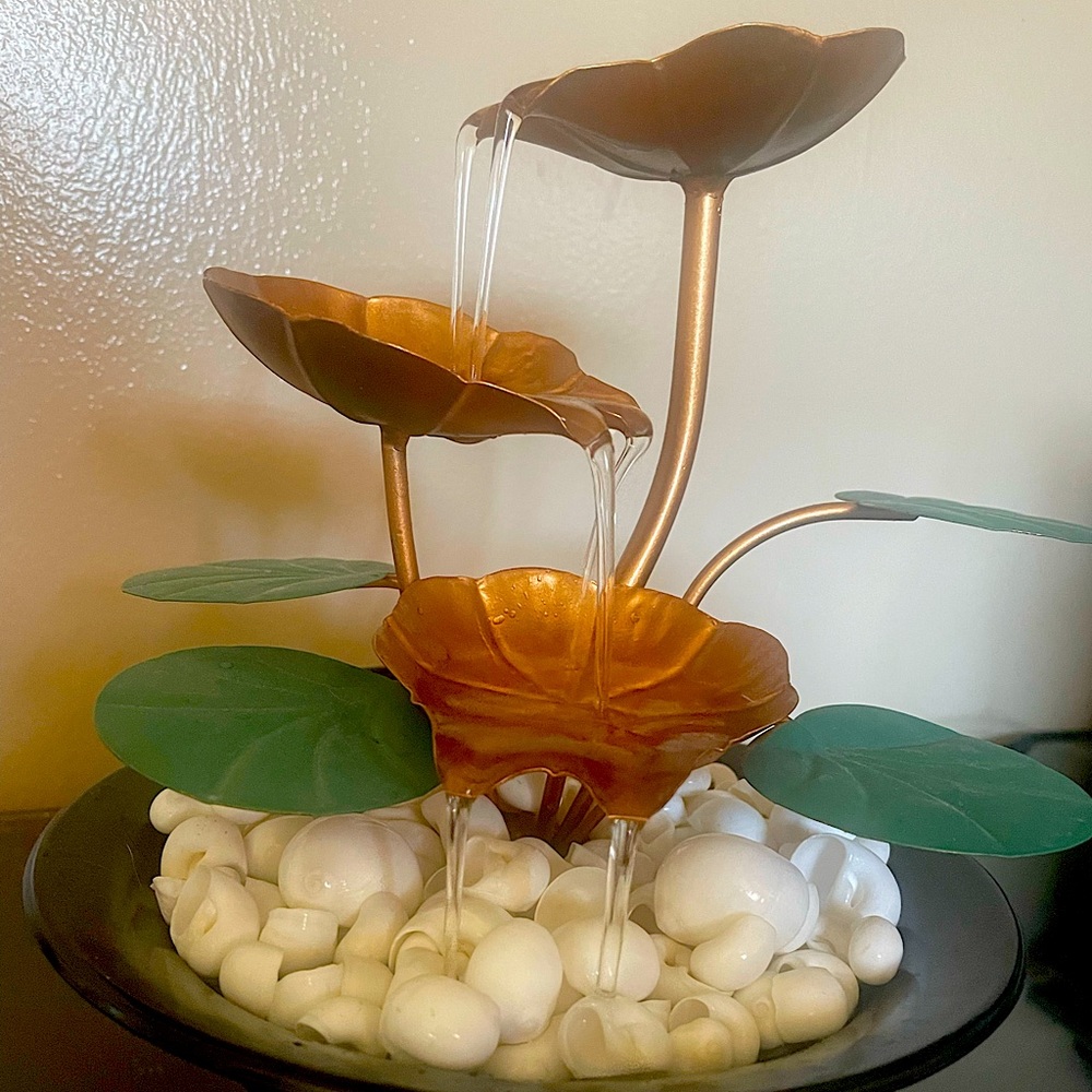 Indoor water lily fountain